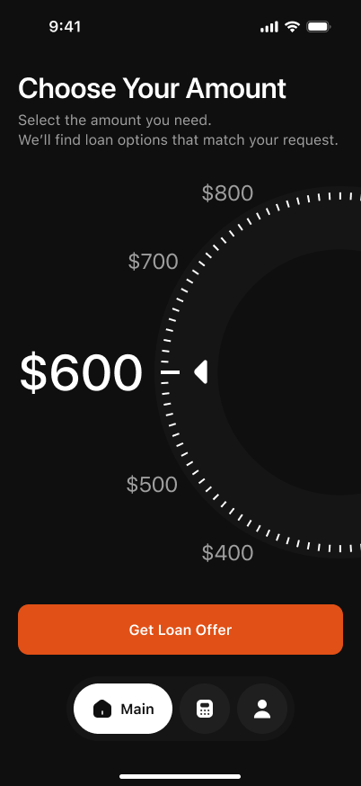 Choose Amount